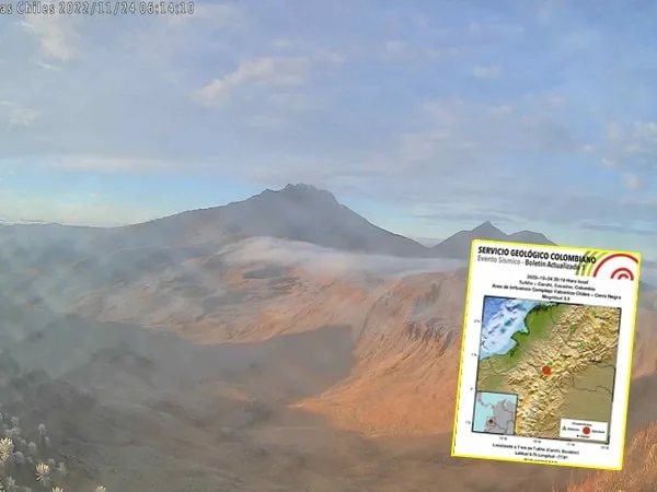 SGC dice que sismicidad en Chiles y Cerro Negro continúa, anoche se registró otro temblor