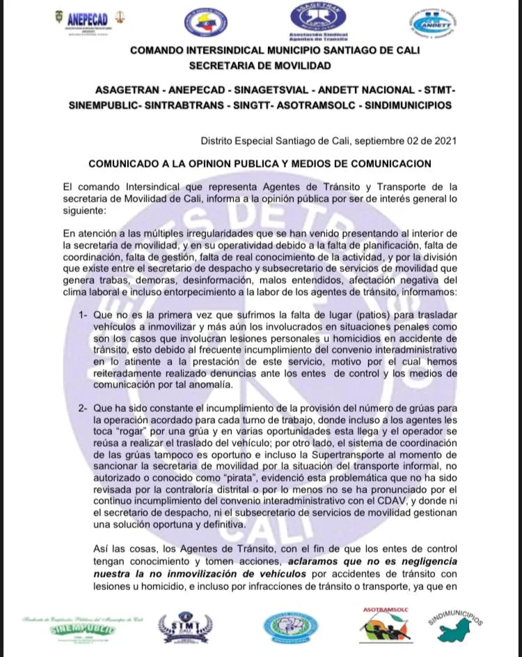 denuncias Secretaría de Movilidad