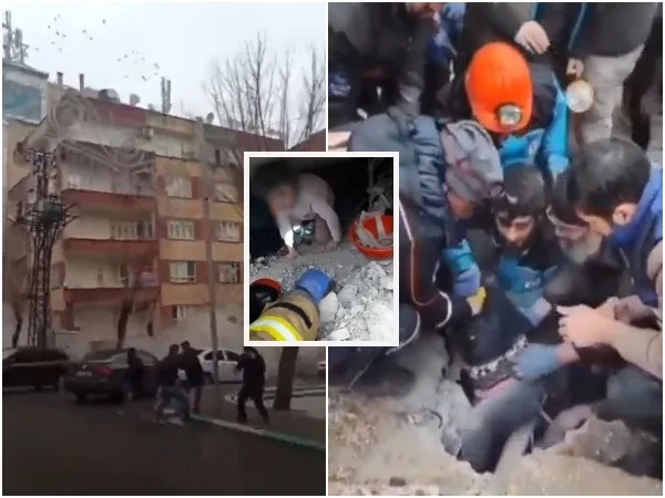 "Edificios cayendo como dominó" y rescates complicados por terremotos en Turquía y Siria: sigue temblando y nevando