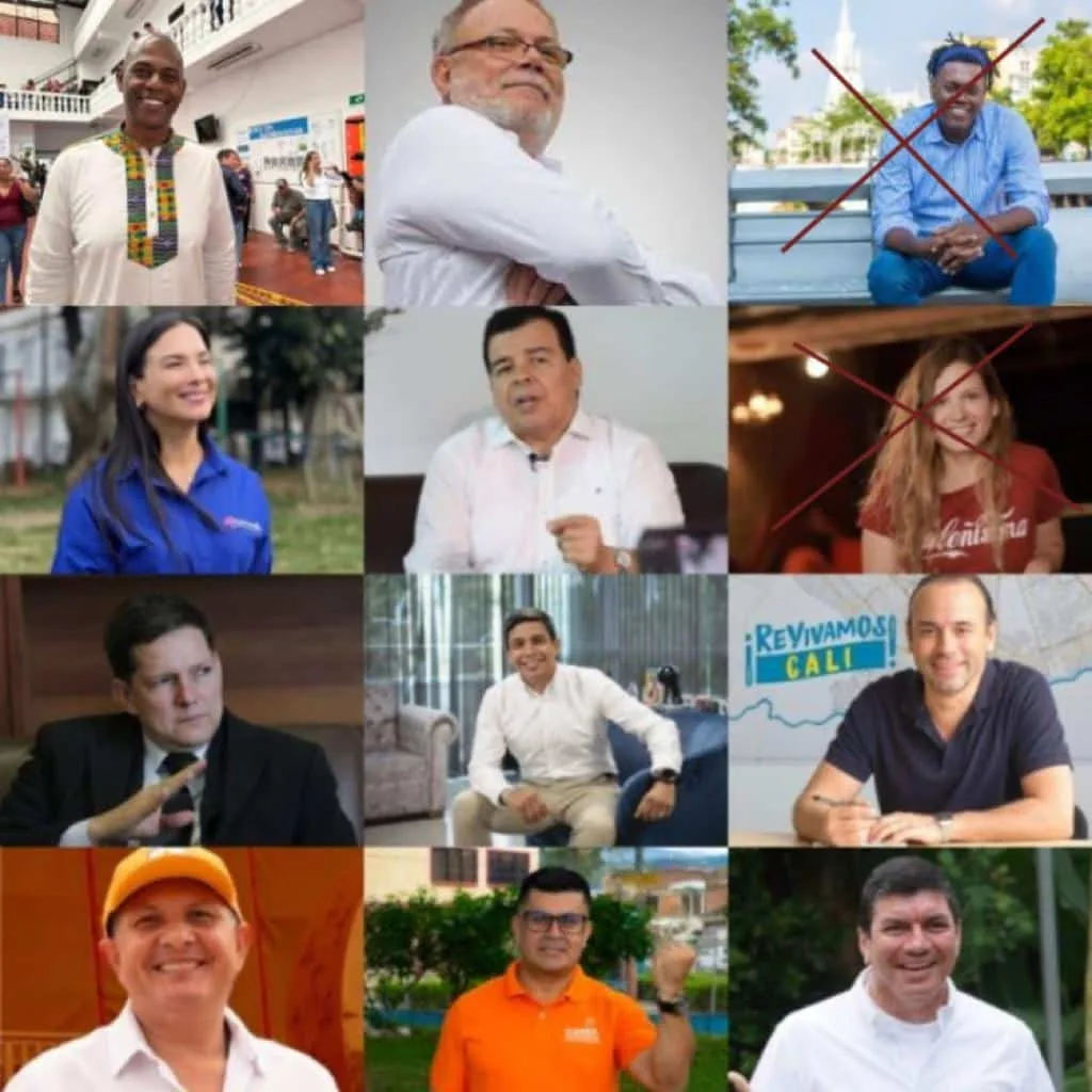 Los candidatos que quedan para la Alcaldía de Cali
