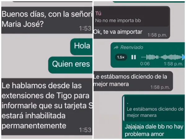 Un intento de estafa que terminó en tremendas insultadas