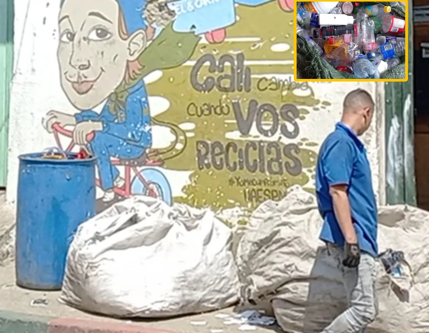 Reciclaje en Cali tubos de PVC cartón