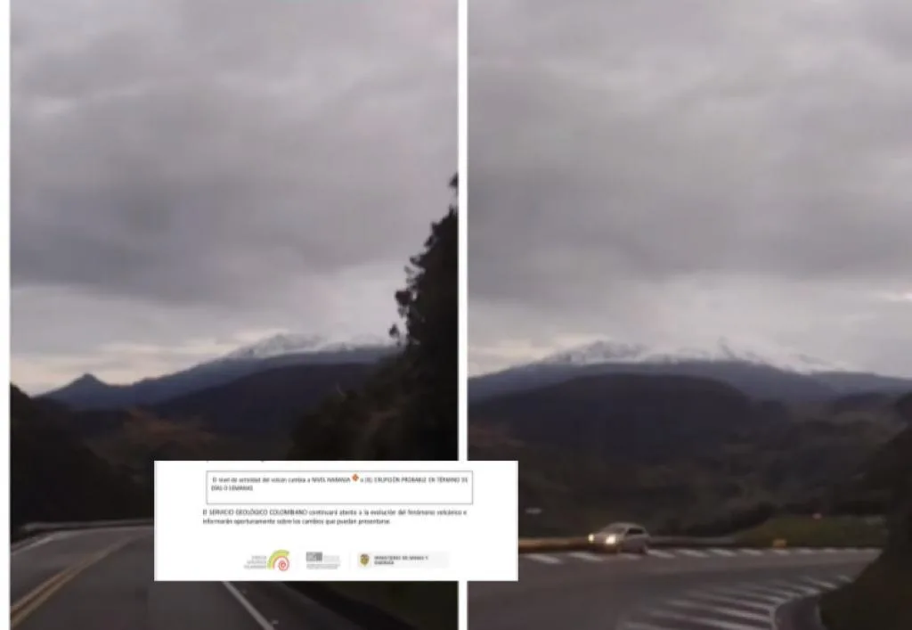 Nevado del Ruiz entra en alerta naranja, podría tener erupción y piden activar comités de Gestión del Riesgo