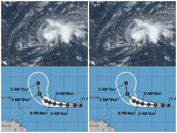 Sigue Latente y con fuertes vientos la tormenta tropical Philippe en el centro del Atlántico
