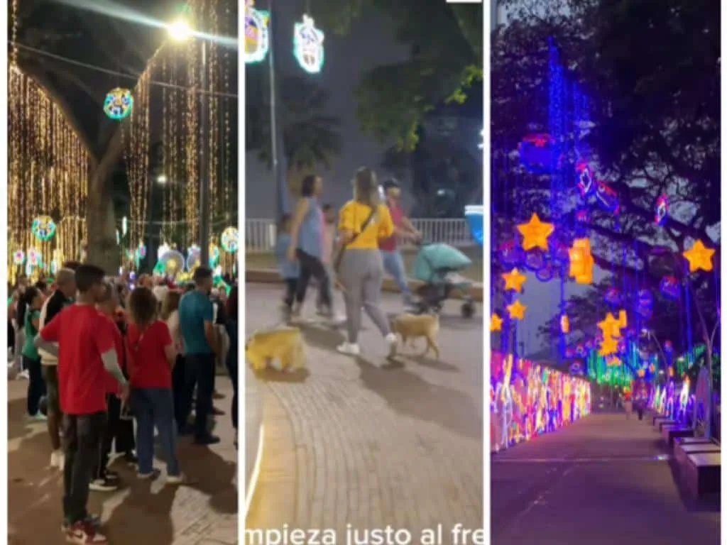 La gente sí ha madrugada a ver el alumbrado navideño en Cali, este 26 último día a las 4 am