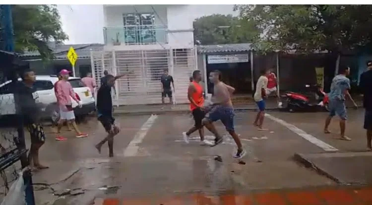 salen a pelear lluvia Barranquilla
