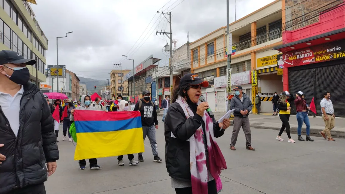 Así avanza la movilización del 20 de Julio en Pasto: cientos de personas salieron a las calles para sumarse a la jornada nacional
