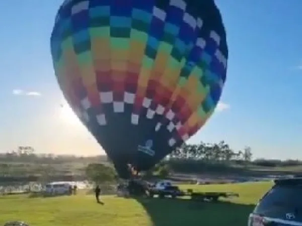 Globo aerostático en Brasil.