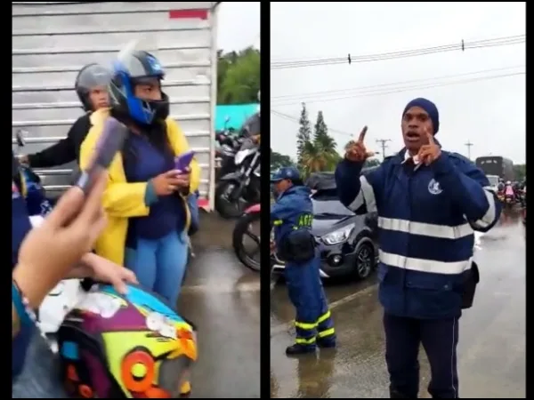 Haga 'videito', "lo manda al jefe, café con pan y a dormir": Agente de tránsito por el caos entre Cali - Candelaria
