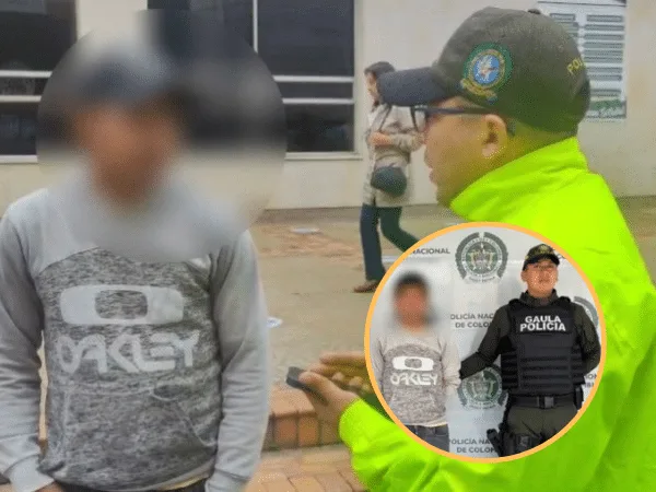 Captura de extorsionista en Pasto. Foto: Policía Pasto