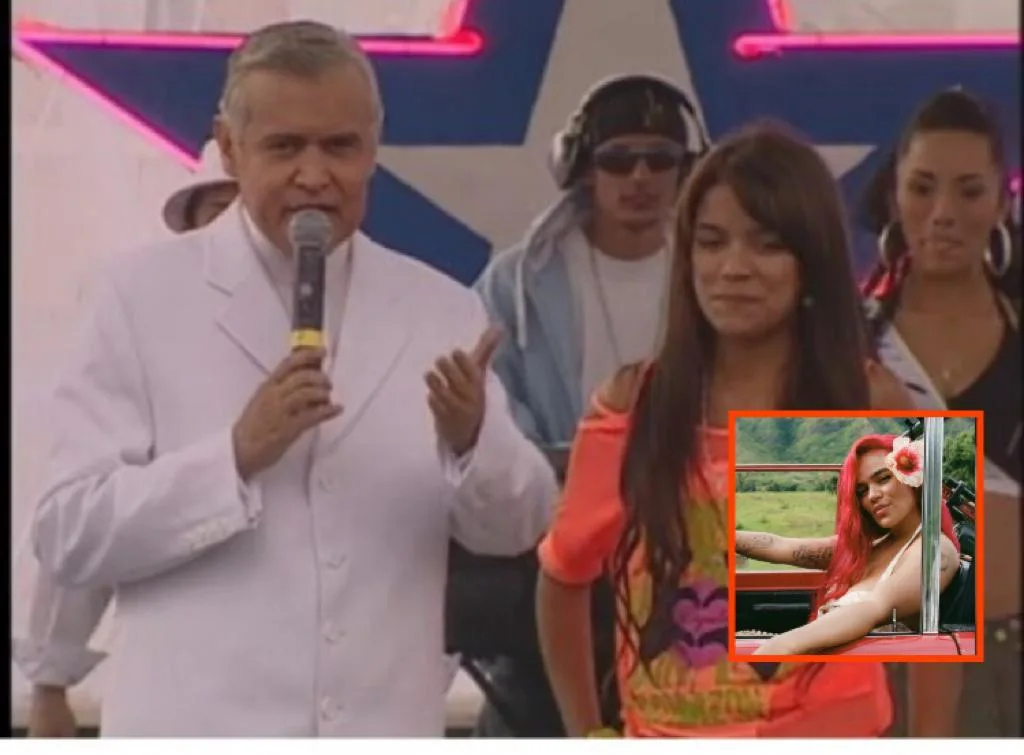 "Gracias don Jorge", el primer gran 'concierto' de Karol G, fue en el Show de las Estrellas