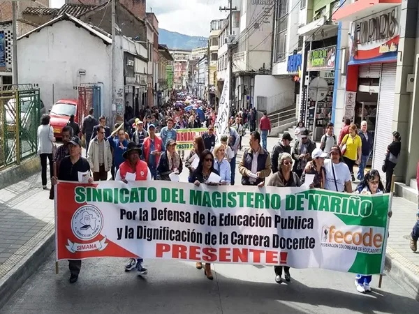 Docentes de Nariño también saldrán a protestar ante el incumplimiento del Gobierno