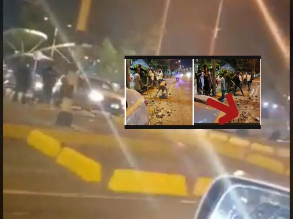Denunciarán a quienes dañaron los 'taches' viales en la 72W en Cali