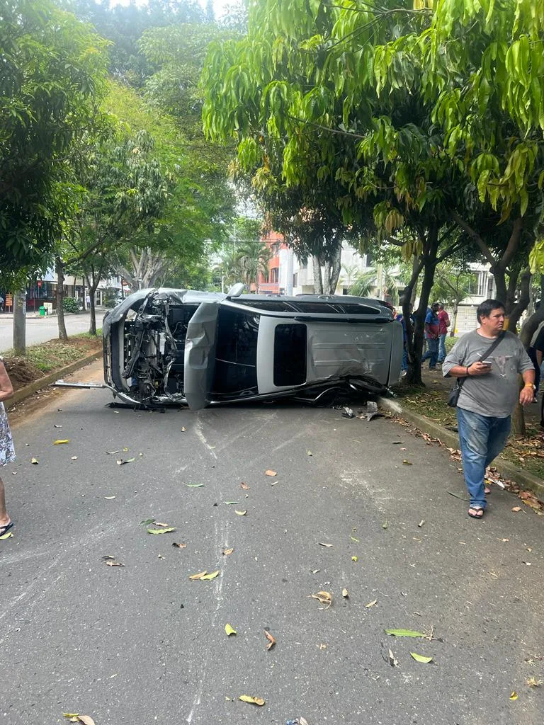 grave accidente en la Calle 18 con carrera 84, barrio El Ingenio,