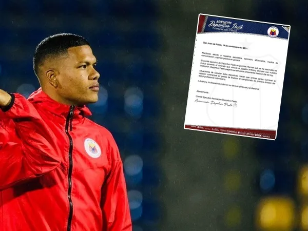 El Deportivo Pasto desvinculóa Anthony Blondell, sería por escándalo de presunto abuso sexual