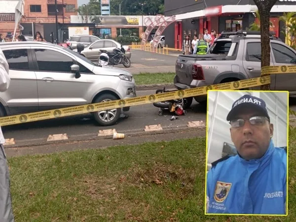 Se trata del agente Fernando S, quien fue arrollado y posteriormente impactó contra otra camioneta.