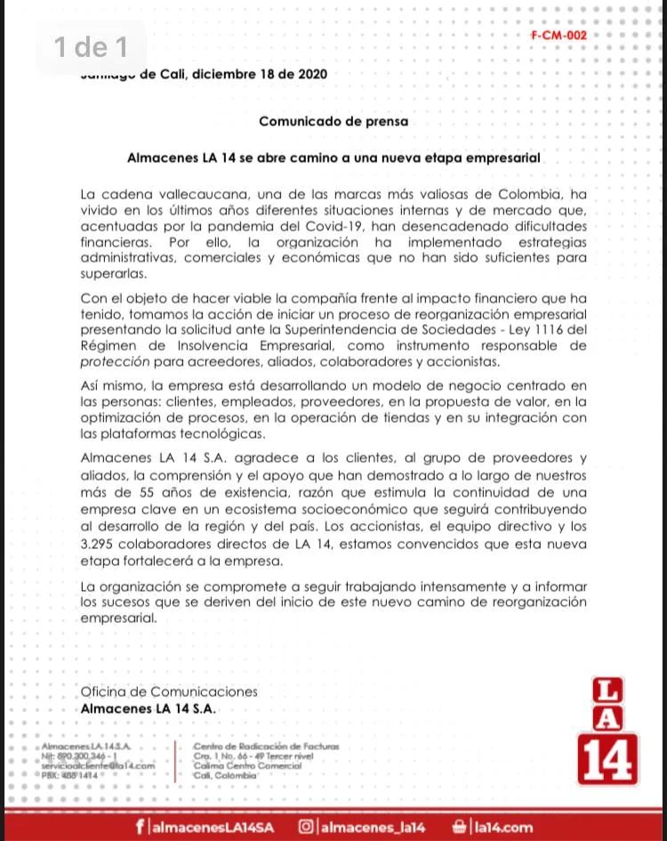 la 14