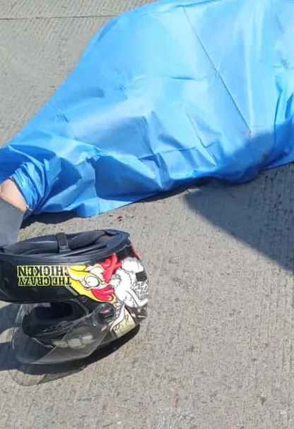 moto accidente mujer