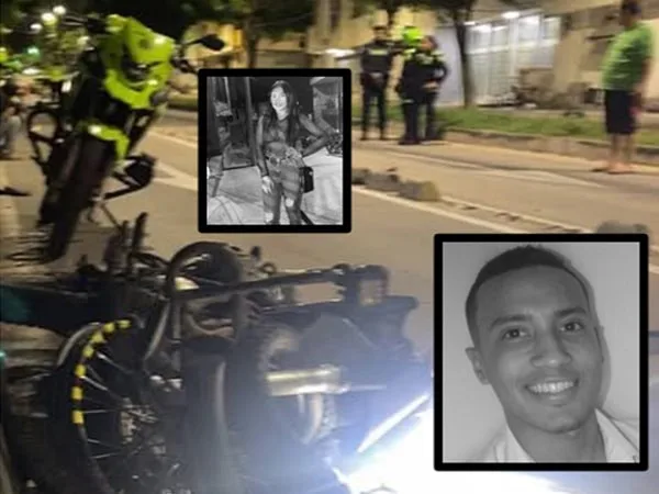 Accidente motociclístico en Barranquilla.
