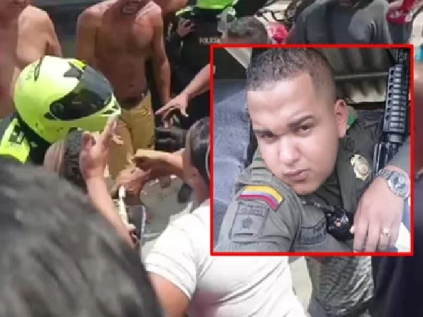 Policía fue baleado por sicarios en Barranquilla.