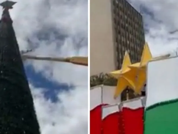 Inició la decoración navideña en el parque Nariño