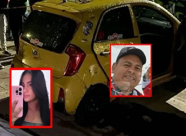 Pareja asesinada dentro de un taxi en La Guajira.