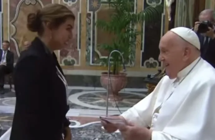Liss Pereira fue una de las comediantes que se reunió con el Papa Francisco.