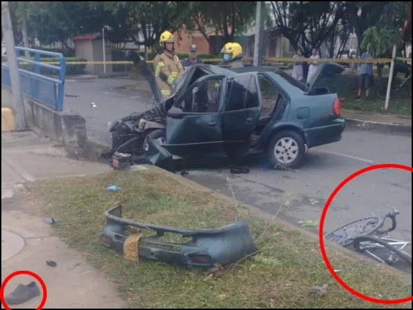 Un vehículo particular y una bicicleta involucrados en el accidente en 'Puente Nuevo': reportan un fallecido