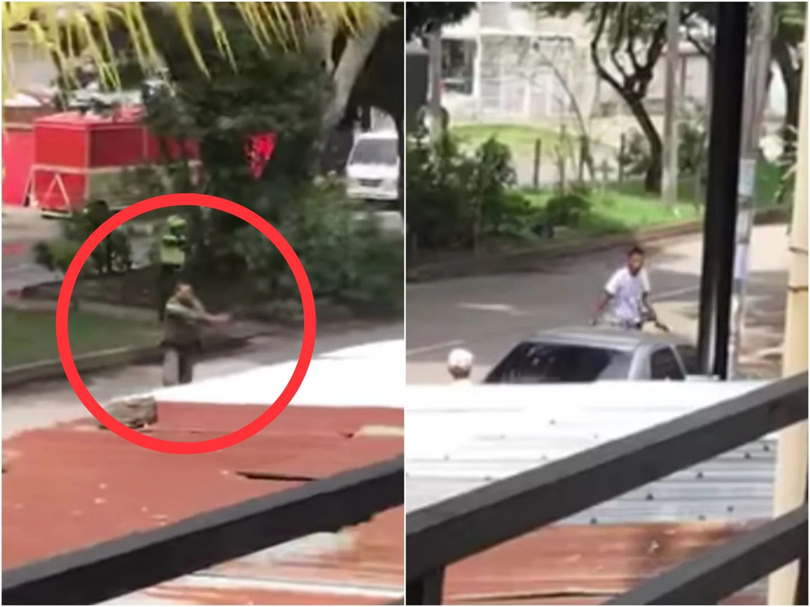 balacera entre policías Mariano Ramos Cali