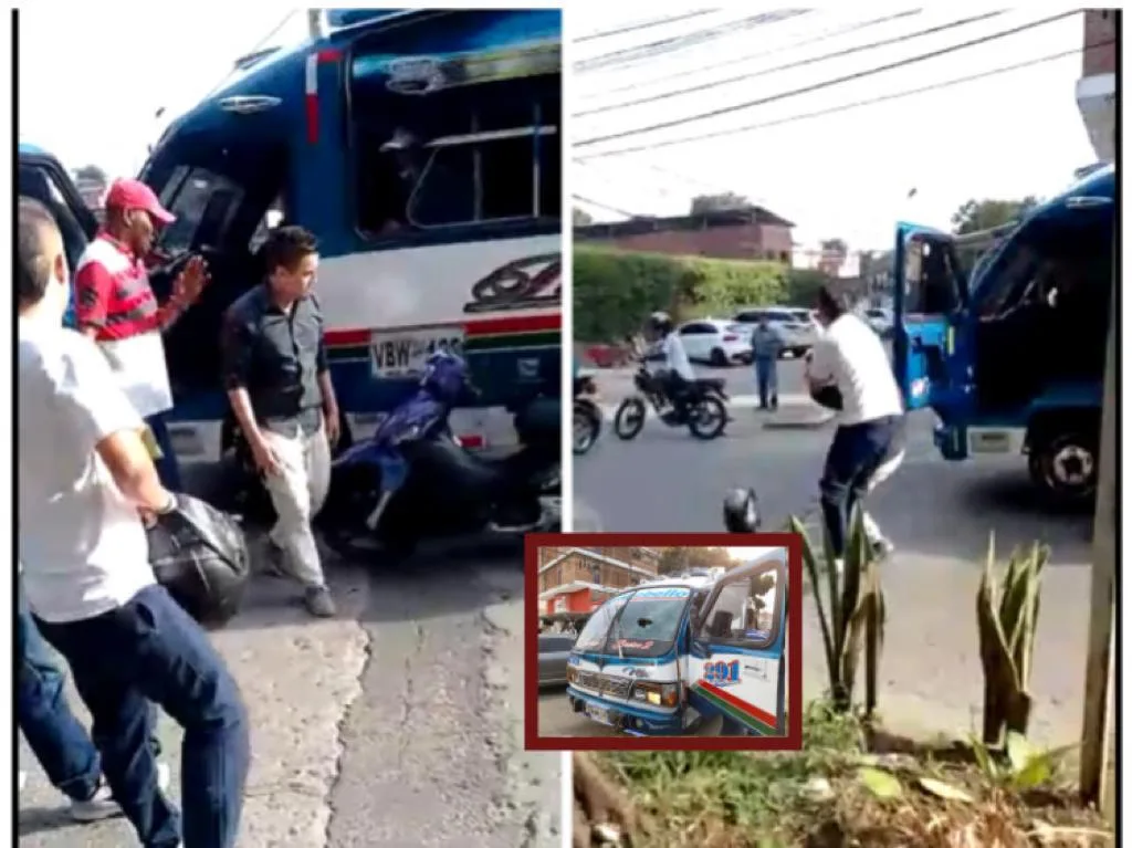 "¡Ay no, así no! Separénlos, separénlos", decía la gente en medio de la tremenda pelea entre un busetero y un motorizado, en Cali.