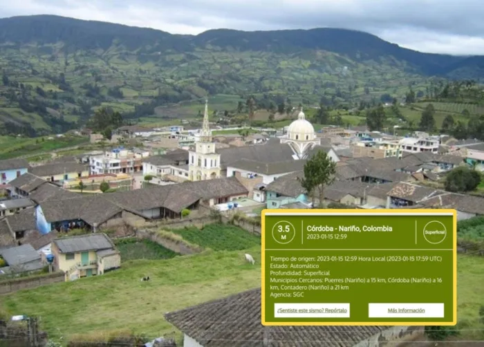 Sismo en Nariño