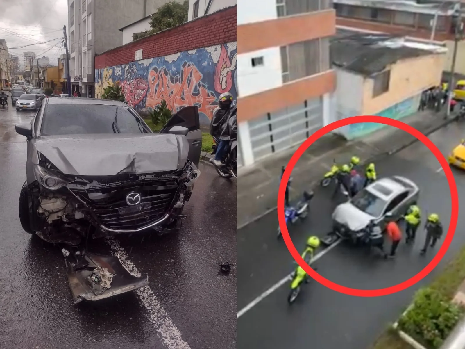 Conductor atropelló a peatones