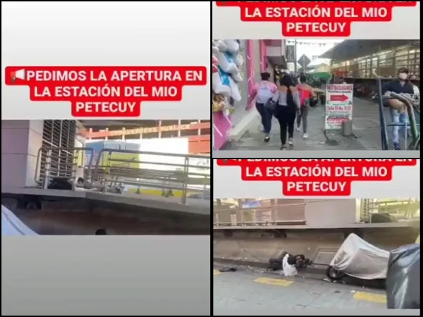 Inseguridad y pocas ventas "nos tienen mal": en el centro piden entre en funcionamiento la estación MIO Petecuy