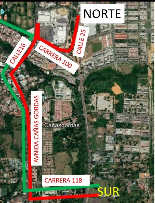 puente peatonal Cali-Jamundí