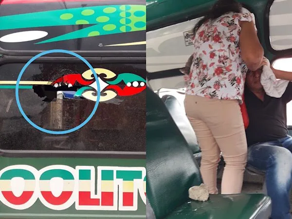 Le lanzaron piedras a una buseta de servicio público en Barranquilla y un pasajero resultó herido