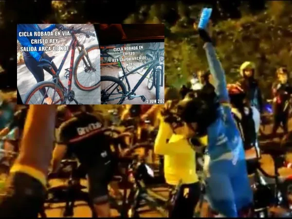ciclistas robados en Cristo Rey