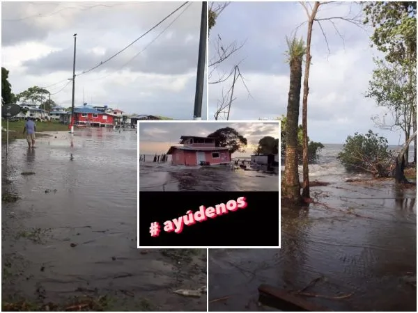 «Necesitamos material»: Las fuertes olas en el pacífico colombiano destruyeron 32 casas en la isla Mulatos