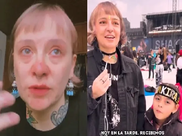 Joven a la que estafaron con boleta de Shakira.