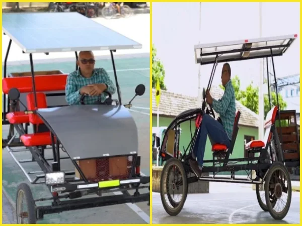 carro solar Palmar de VarelaPetro cuando le hablaron del carro eléctrico sola creado en Palmar de Varela, Atlántico