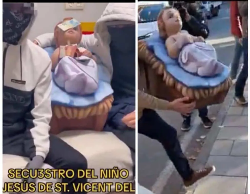 «Secuestraron» a un Niño Jesús y pedían 2000 euros para «liberarlo», en Alicante