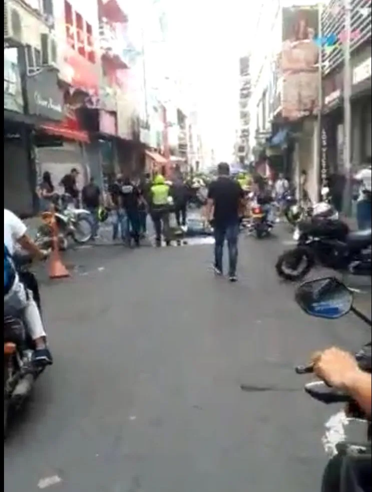 centro de Cali, balacera robo