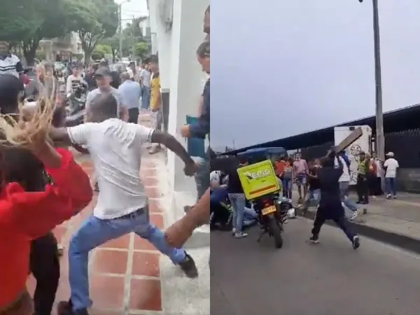 Puño pata y hasta garrote: a lo Mike Tyson le dieron a dos presuntos ladrones en Cali