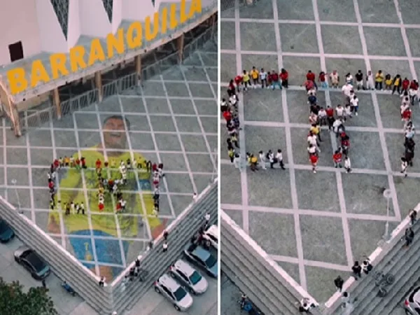 Homenaje en Barranquilla a Cristiano Ronaldo.
