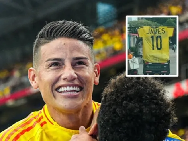 James Rodríguez, futbolista de la Selección Colombia.