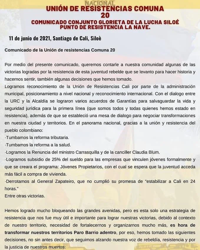 La resistencia en Siloé