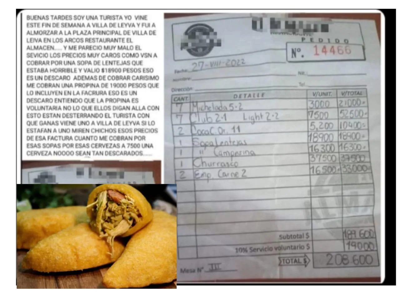 empanada Villa de Leyva