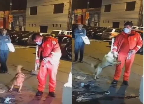 La emotiva escena de Bobby se ha vuelto viral en las redes sociales. Intentó ingresar al hospital pero le restringían el acceso.