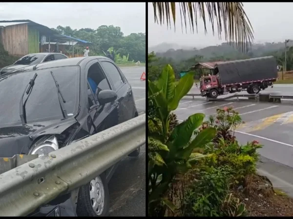Reductor de velocidad en vía de Buenaventura ha causado 3 accidentes en menos de 24 horas