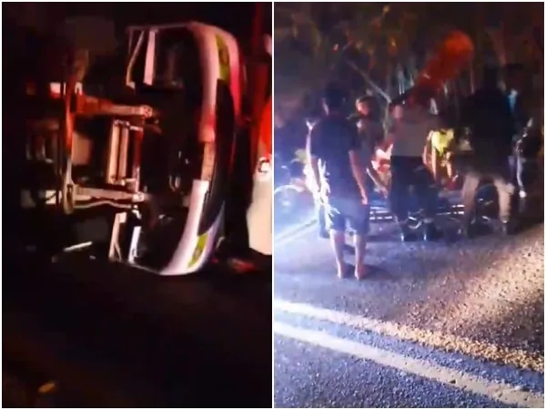 Tragedia rumbo al Pre-Carnaval de Barranquilla: Bus con comparsa de niños se volcó