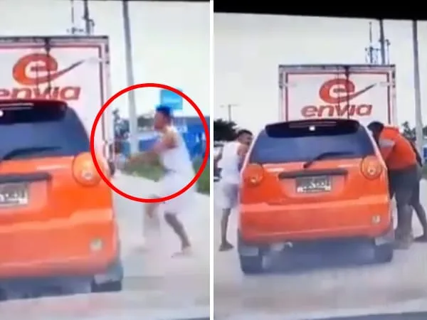 Disimulan y cuando llega el trancón ¡roban!, en el corredor portuario